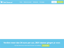 Tablet Screenshot of club-sense.nl